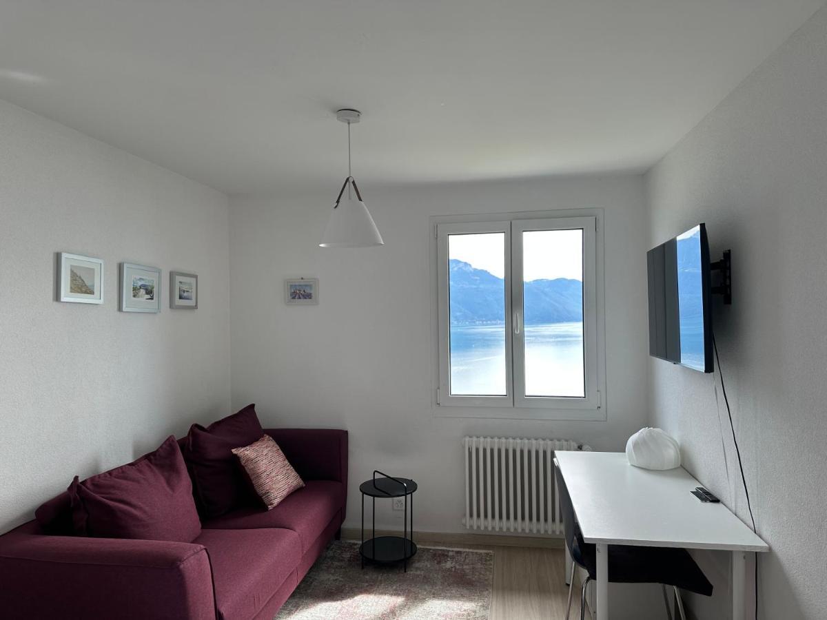 Room With 360° View Overlooking Lake Geneva And Alps Puidoux Exterior foto